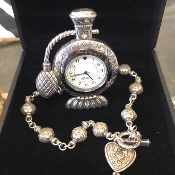Brighton Jewelry - Brighton heart necklace and clock.